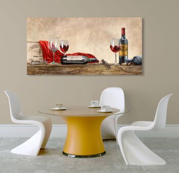Cadre pour cuisine, bar, restaurant. Impression sur toile, Sandro Ferrari, Grands Crus (détail) 2