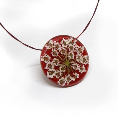 Pendentif Fleur d'Anis Rouge