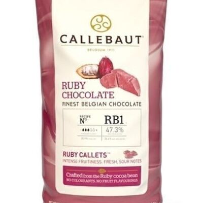 CALLEBAUT - FINEST BELGIAN RUBY CIOCCOLATO - RICETTA N° RB1 PISTOLE 10kg