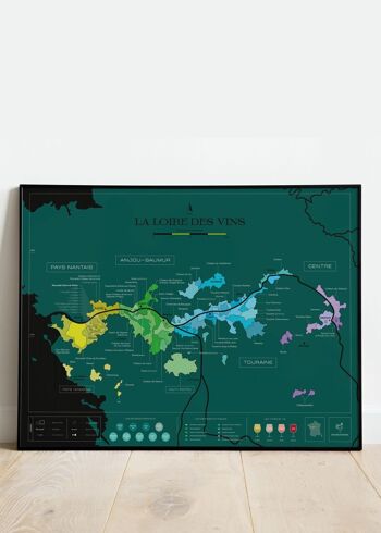 Carte des vins à gratter - Loire 1