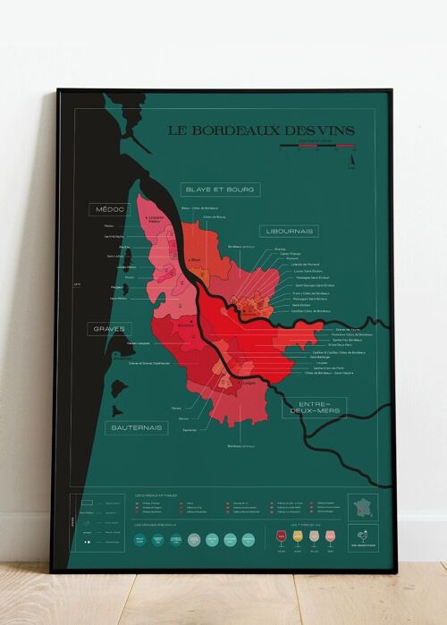Carte des vins à gratter - Bordeaux