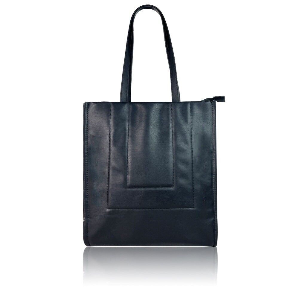 Faux leather shop tote bag wholesale