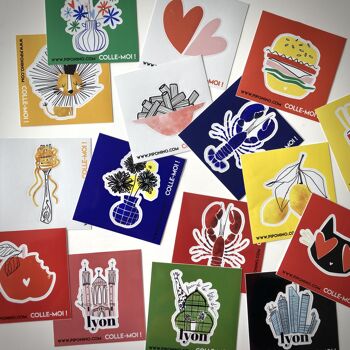 Sticker autocollant HOMARD bleu 2