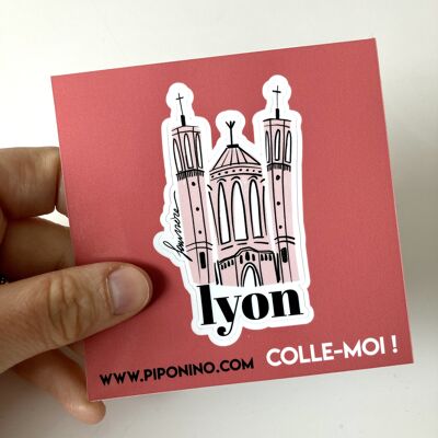 Self-adhesive sticker LYON - Fourvière