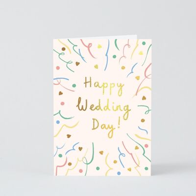 Hochzeits- und Verlobungskarte - Happy Wedding Day!