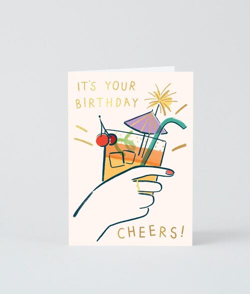 Birthday Card - It's Your Birthday Cheers