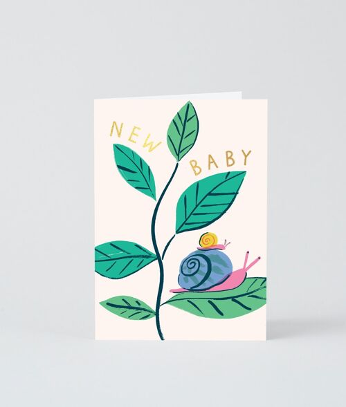 New Baby Card - New Baby Snails