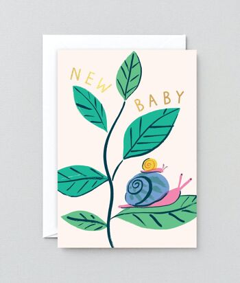 Carte Nouveau Bébé - Nouveaux Escargots Bébé 2