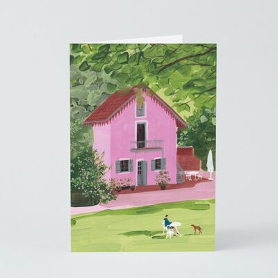 Carte d'art - Maison dans la nature