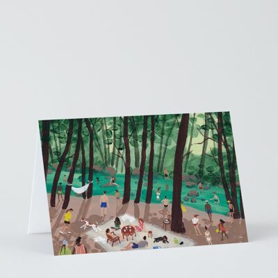 Kunstkarte - Sommer am Wasser