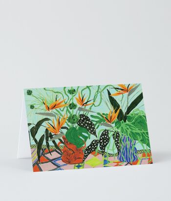 Carte d'Art - Oiseaux de Paradis Fleurs 1