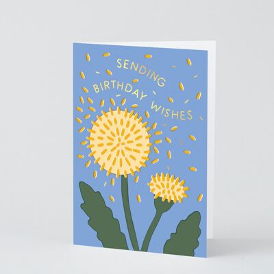 Happy Birthday Card – Geburtstagswünsche Löwenzahn