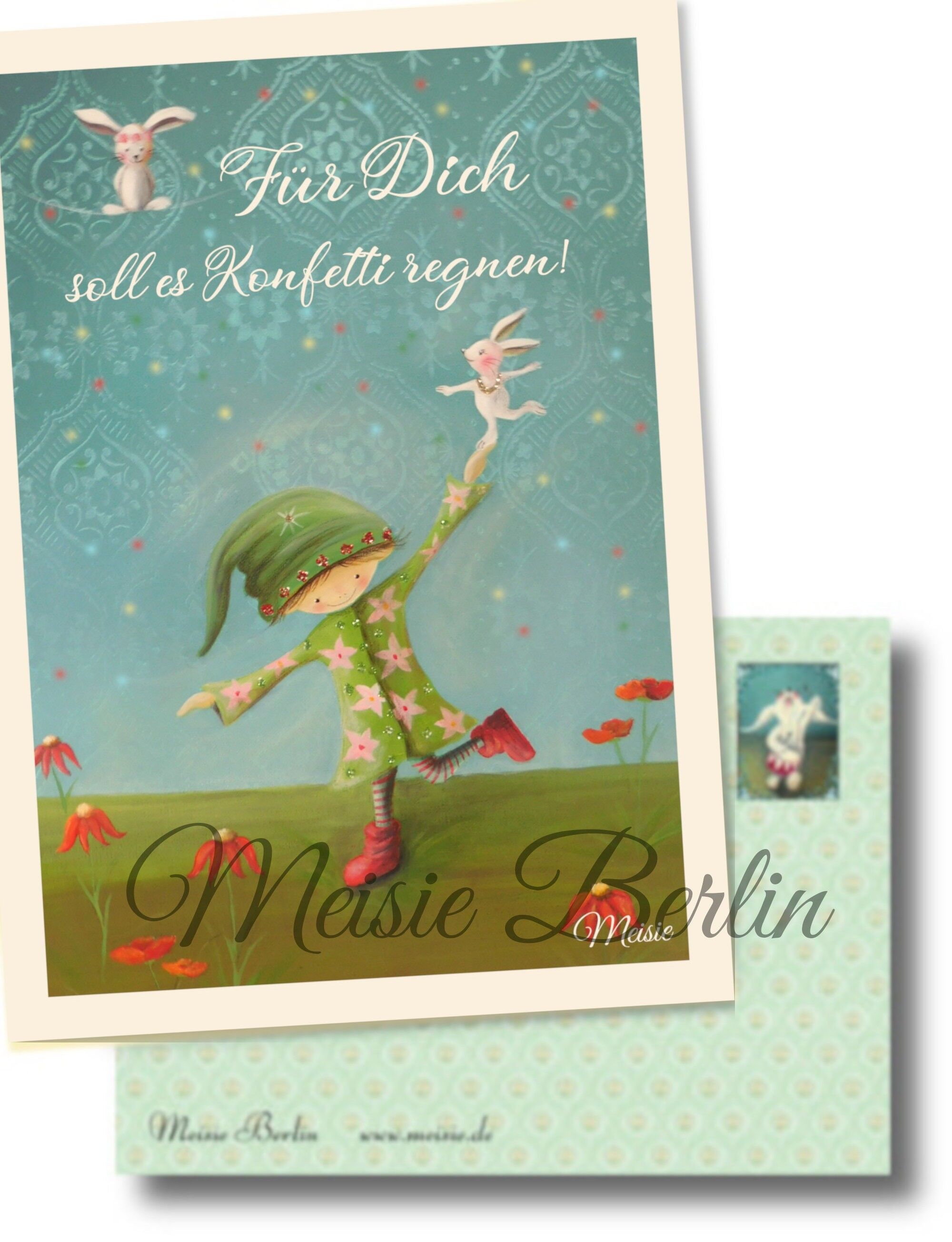 Biglietto d'auguri "Coriandoli"