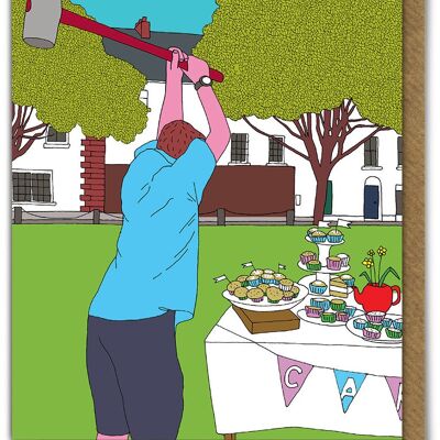 Cup Cake Mallet Card