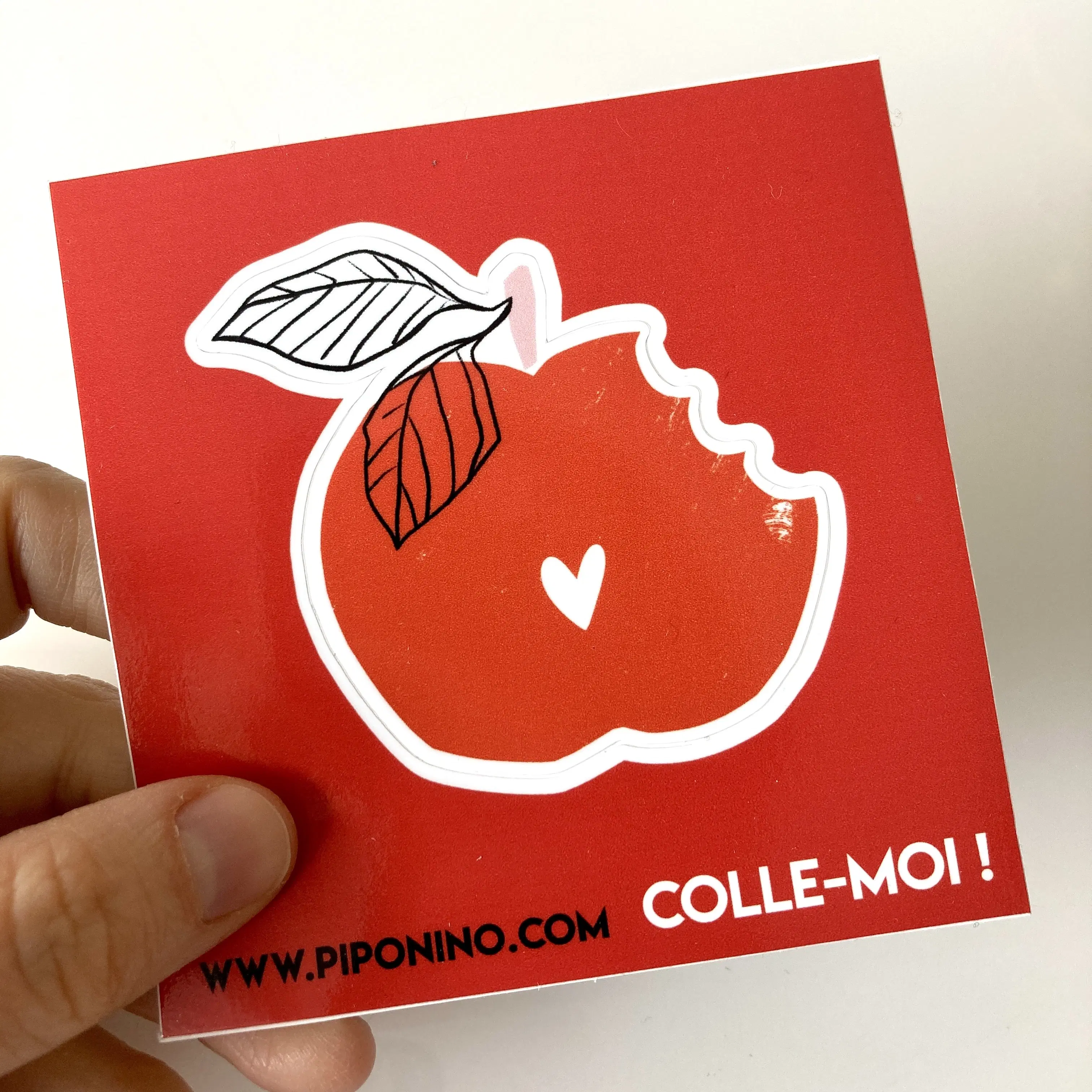 Achat Sticker autocollant POMME - amour en gros