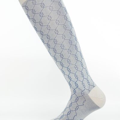 Men's gray DNA patterned socks