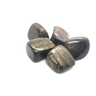 Set of 5 Bronzite tumbled stones