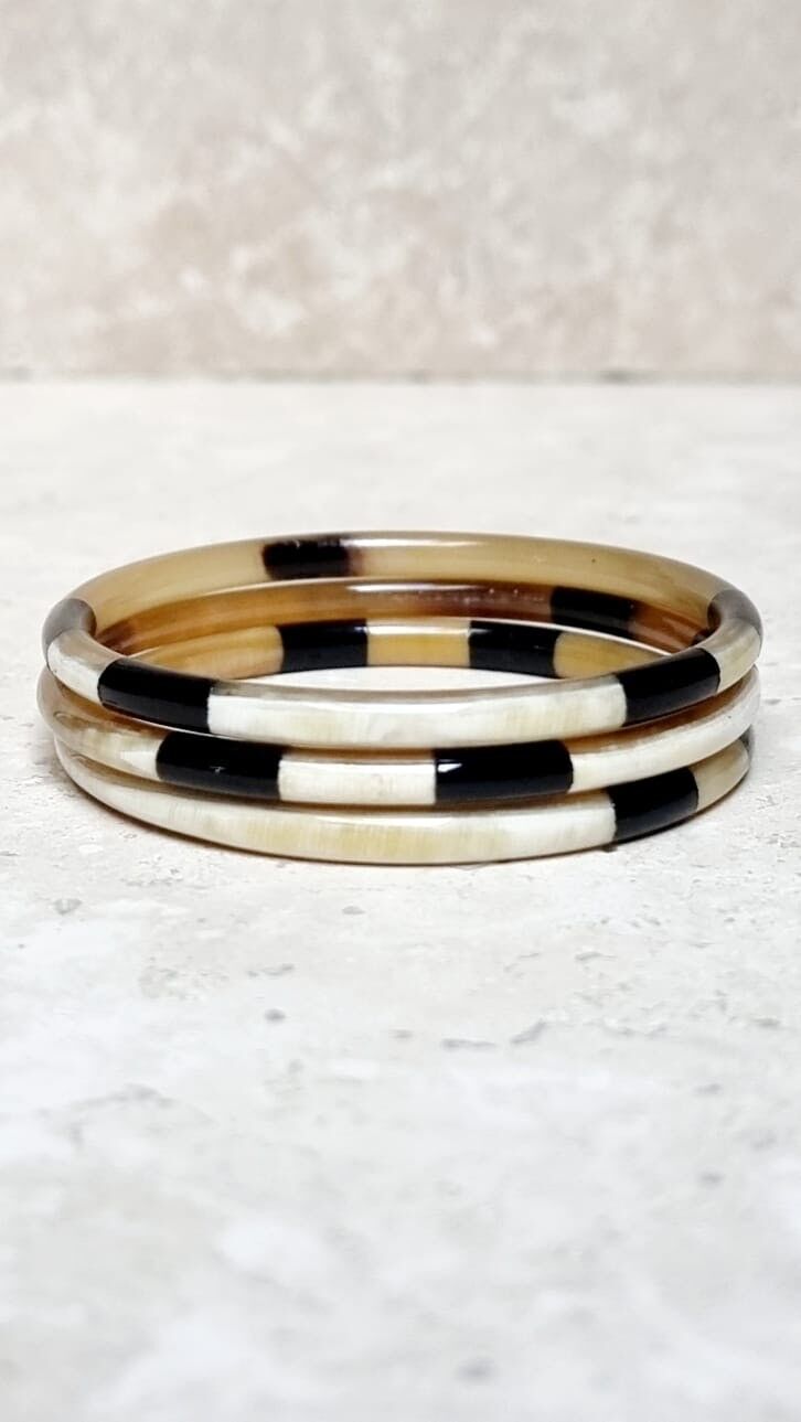 Armreif aus Horn - 5 mm - Le Coin Sauvage