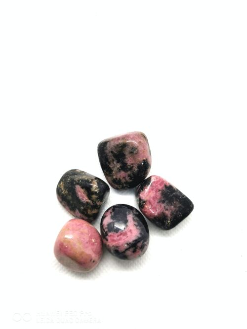 Lot de 5 pierres roulées Rhodonite