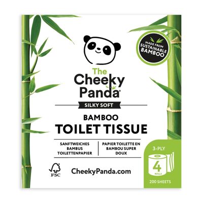 Papier toilette en bambou 4 rouleaux | 6 paquets