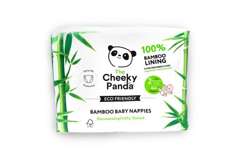 Bamboo Nappies Size 2 (3-8 Kg) V2 | 4 packs