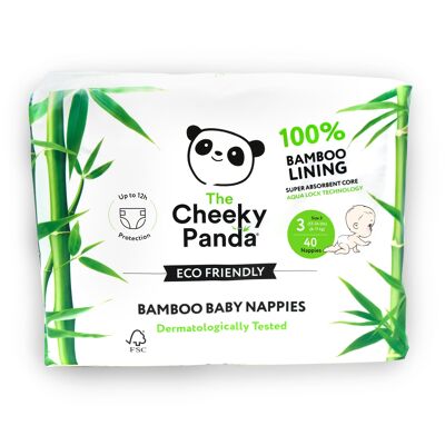 Bamboo Nappies Size 3 (6-11Kg) V2 | 4 pack