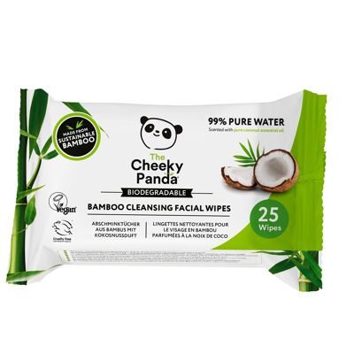 Biodegradable Facial Wipes | 24 Packs - Coconut