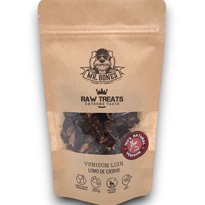 Raw Treats Lomo de ciervo – Snack natural para perros y gatos