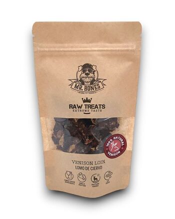 Raw Treats Longe de cerf – Snack naturel pour chiens et chats 1