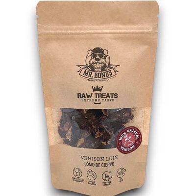 Raw Treats Lomo de ciervo – Snack natural para perros y gatos
