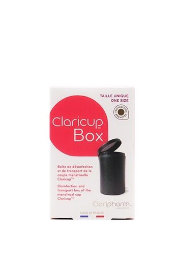 Boîte de désinfection pour coupe menstruelle - ClaricupBox 1