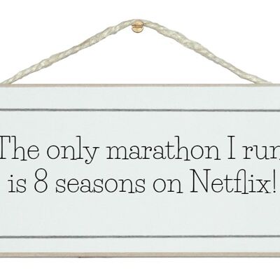 The only marathon I run...