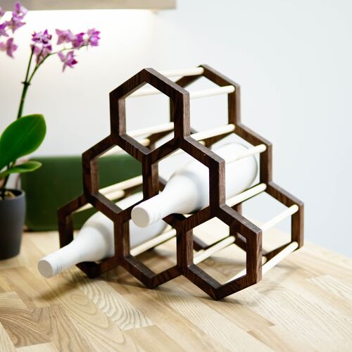 Wooden Wine Rack 6 Slots