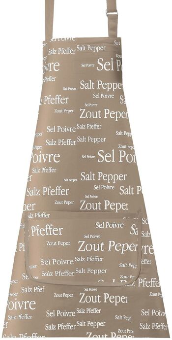 Tablier de cuisine Sel & Poivre Ficelle 80 X 85 1