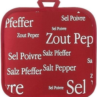 Pot Holder Salt & Red Pepper 20 X 20