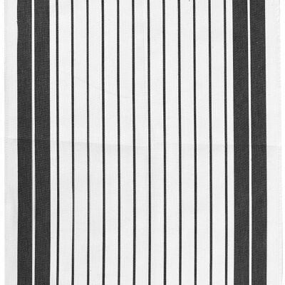 Tea towel Small Stripes black 50 X 70