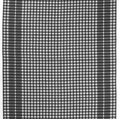 Black Small Squares Tea Towel 50 X 70