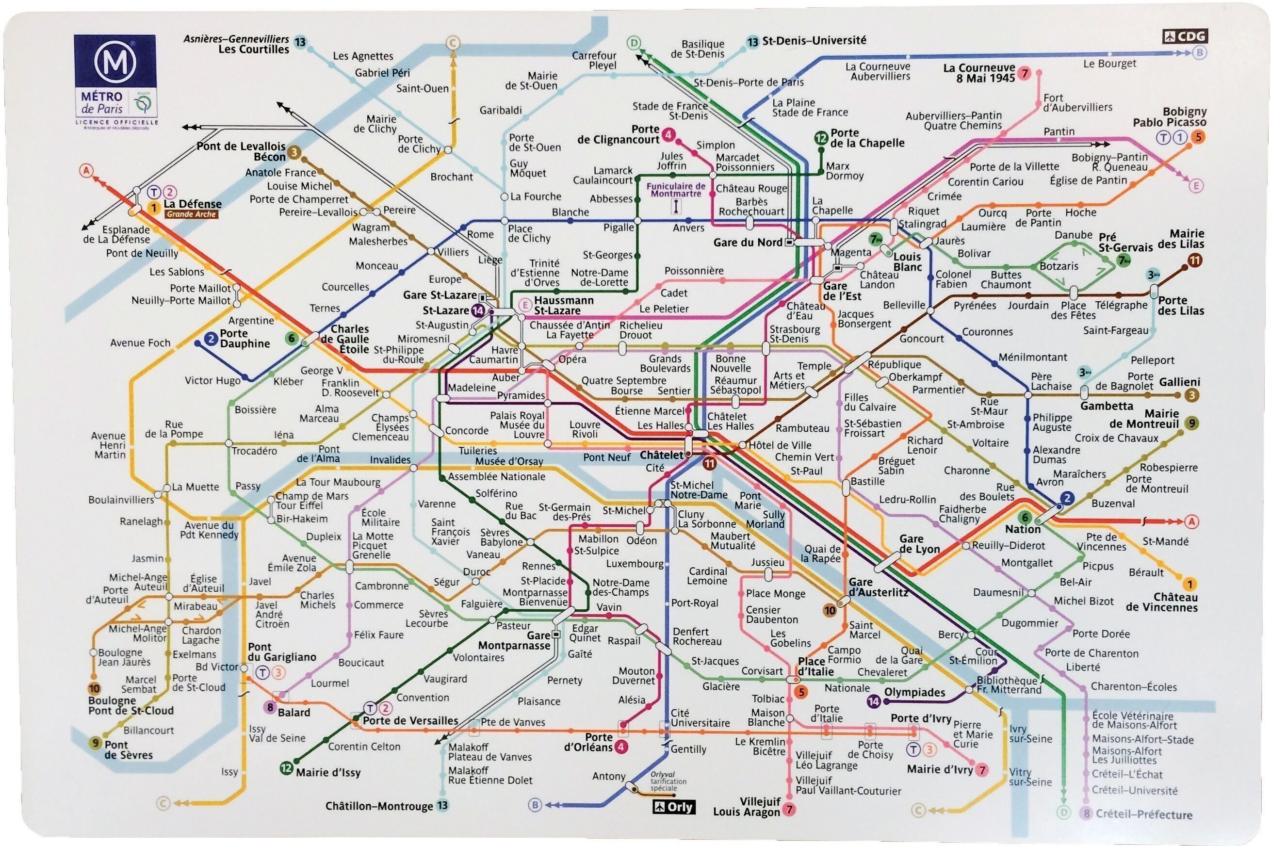 Tovaglietta in plastica bianca RATP 45 x 30 cm