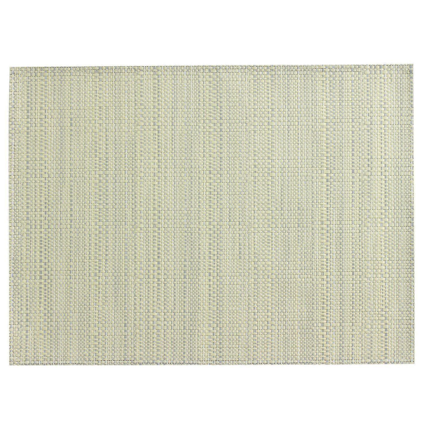 Woven PVC placemat Canna ivory 33 X 45