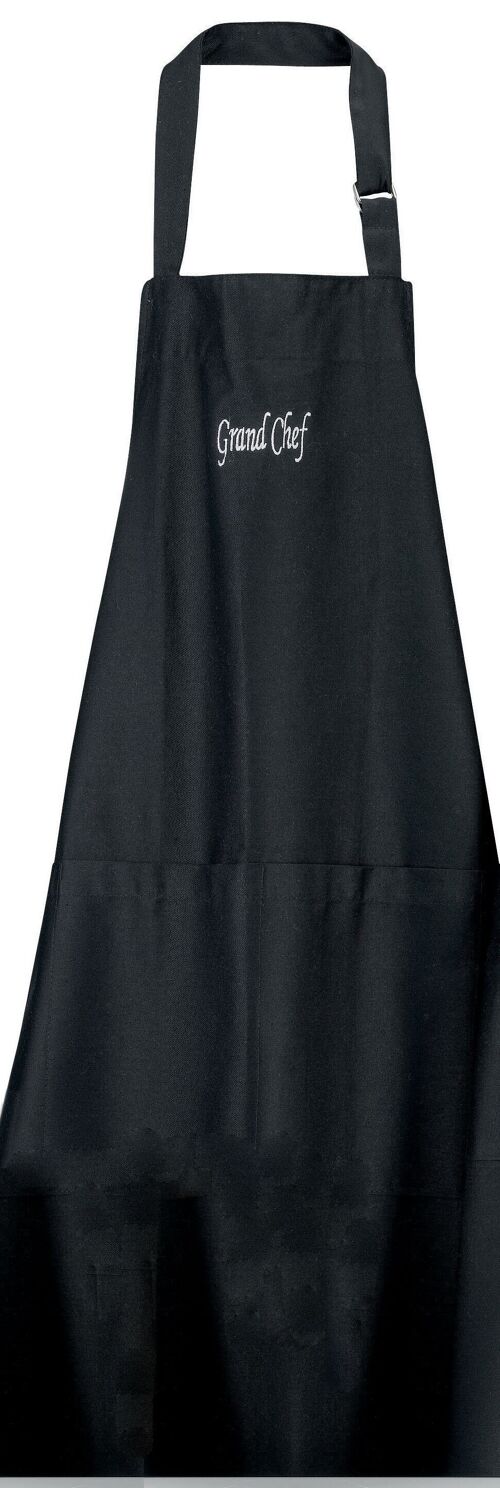 TABLIER GRAND CHEF NOIR 75 x 90