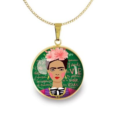 Collier chaîne acier chirurgical inoxydable Or - Frida