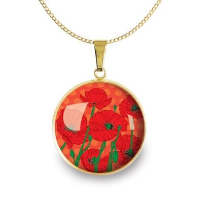 Gold surgical stainless steel chain necklace - Poppy