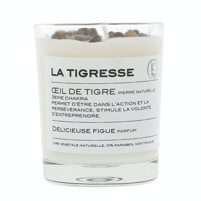 LA TIGRESSE scented candle Stones of life 130 gr – Tiger’s Eye
