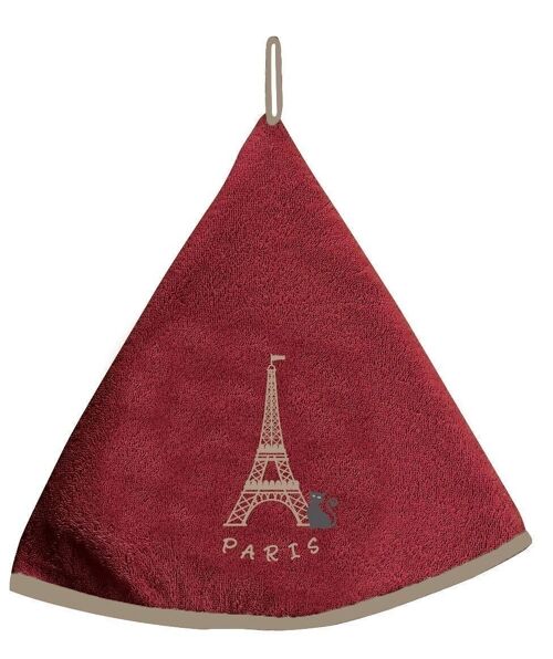 Essuie-mains Tour Eiffel Rouge 60 cm