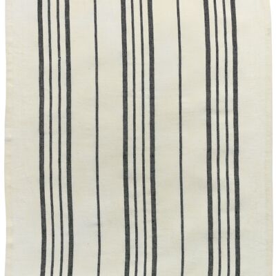 Strofinaccio Karma a righe Ecru/nero 55 x 75