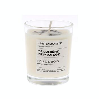 MA LUMIÈRE ME PROTÈGE 
bougie parfumée Pierres de vie – Labradorite 2