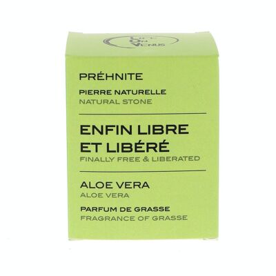 ENFIN LIBRE ET LIBÉRÉ 
bougie parfumée Pierres de vie – Préhnite