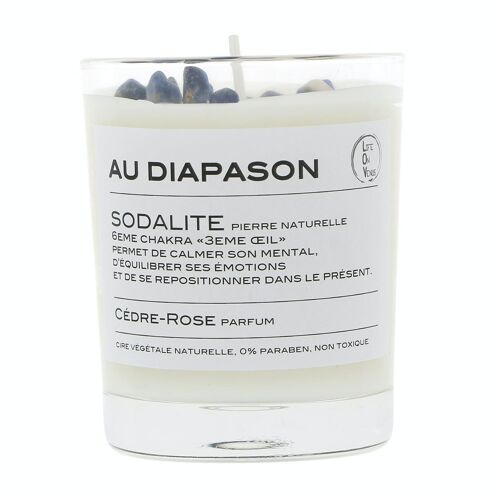 AU DIAPASON Bougie parfumée 130G – Sodalite