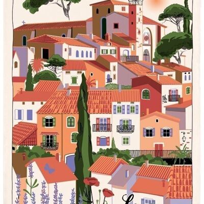 Geschirrtuch Village Provence Ecru 48 x 72