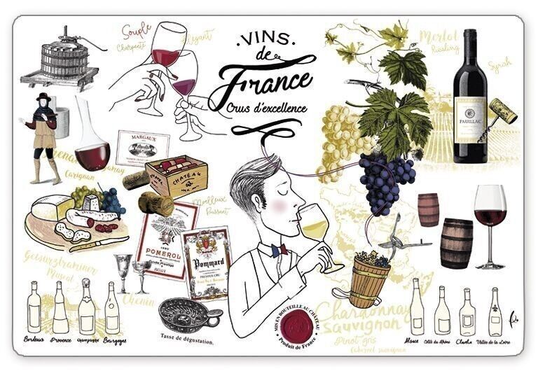 Cru d'excellence Tovaglietta americana 30 x 45 assortita